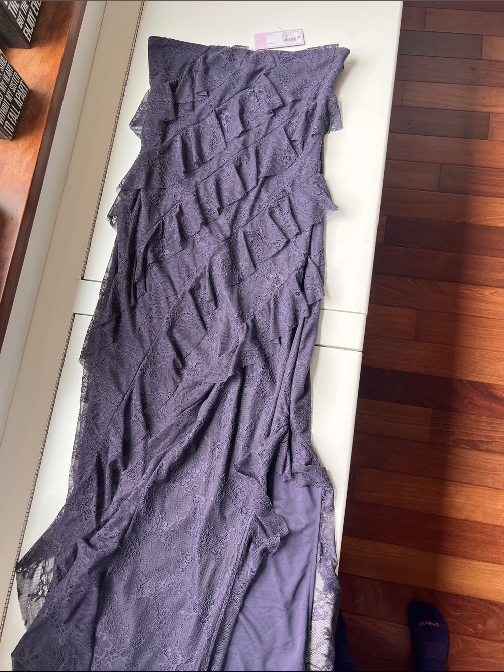 wild fable Lavender Purple Lace Strapless Maxi Dress